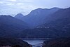 Scorcio del Lago del Salto dall'abitato di Petrella con il borgo di Poggio Vittiano sullo sfondo.jpg
