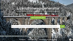 Lizenzhinweisgenerator