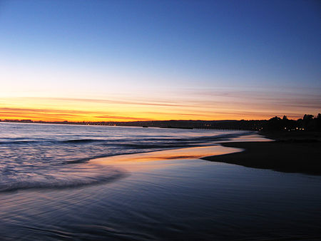 Seacliff at sunset