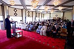 Miniatuur voor Bestand:Secretary Kerry Delivers a Speech in Sokoto, Nigeria on Countering Violent Extremism and Promoting Good Governance (29098781521).jpg