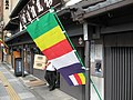 ธงฉัพพรรณรังสีที่มีการแปลงสีไปจากเดิมในประเทศญี่ปุ่น