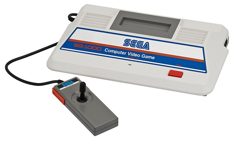 The Sega SG 1000 and controller.