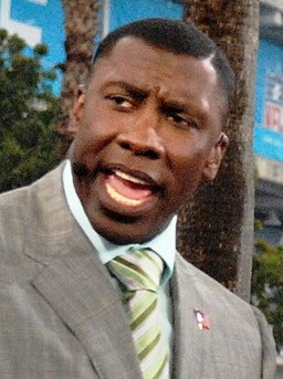 Shannon Sharpe at Super Bowl XLI pre-game show in Miami