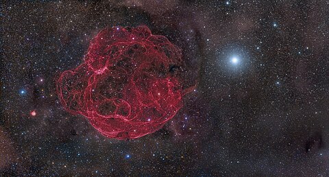 The Spaghetti Nebula (Simeis 147) in the Taurus constellation.