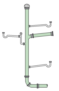 Drain-waste-vent system