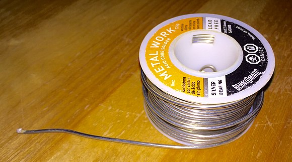 Spool of solder, 1.6 mm diameter