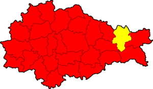 Советский район на карте
