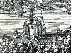 Abadía de San Heriberto en Deutz entre 1531-57, obra de Anton von Worms.