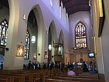 Interior of the cathedral St. Mary's Cathedral Cape Town interior 2018a.jpg