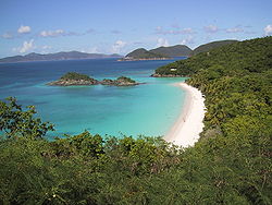 Saint John, panorama della Trunk Bay