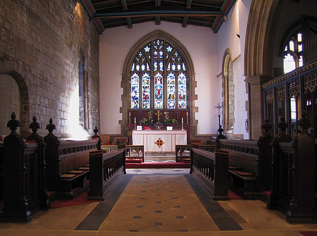 Interior of St Giles Church, Durham (Central churchmanship)