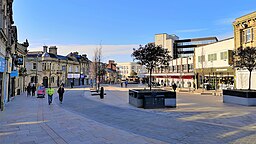 St James's Street i centrala Burnley