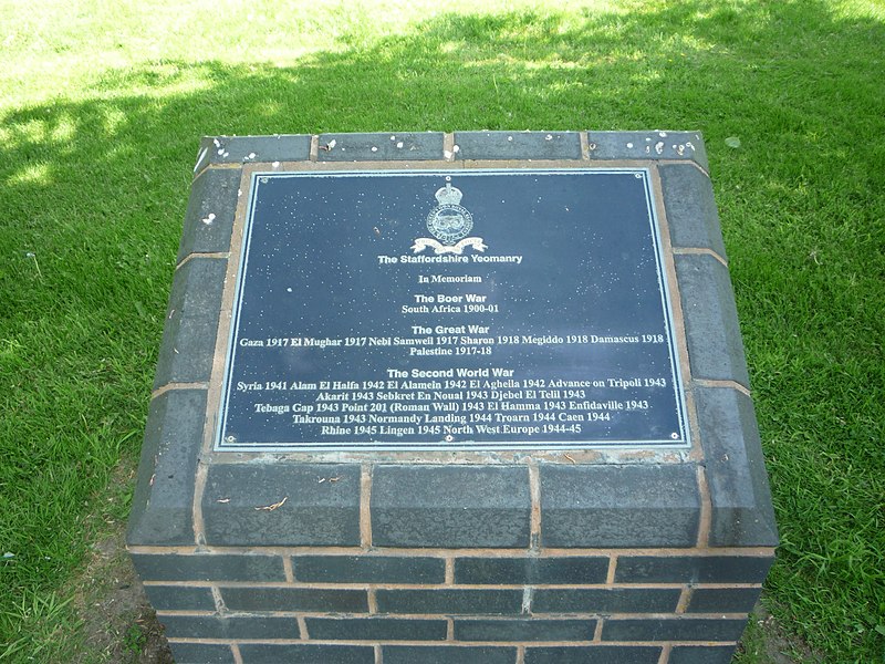 File:Staffordshire Yeomanry memorial.jpg