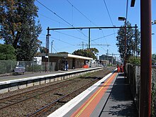 Northbound view from Platform 2 in November 2007