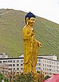 * Nomination Statue of the Buddha in Ulaanbaatar, Mongolia --Bgag 02:09, 28 June 2024 (UTC) * Promotion  Support Good quality. I like the perspective towering over the buildings. --Tagooty 03:29, 28 June 2024 (UTC)