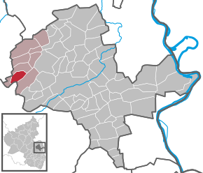 Poziția Stein-Bockenheim pe harta districtului Alzey-Worms