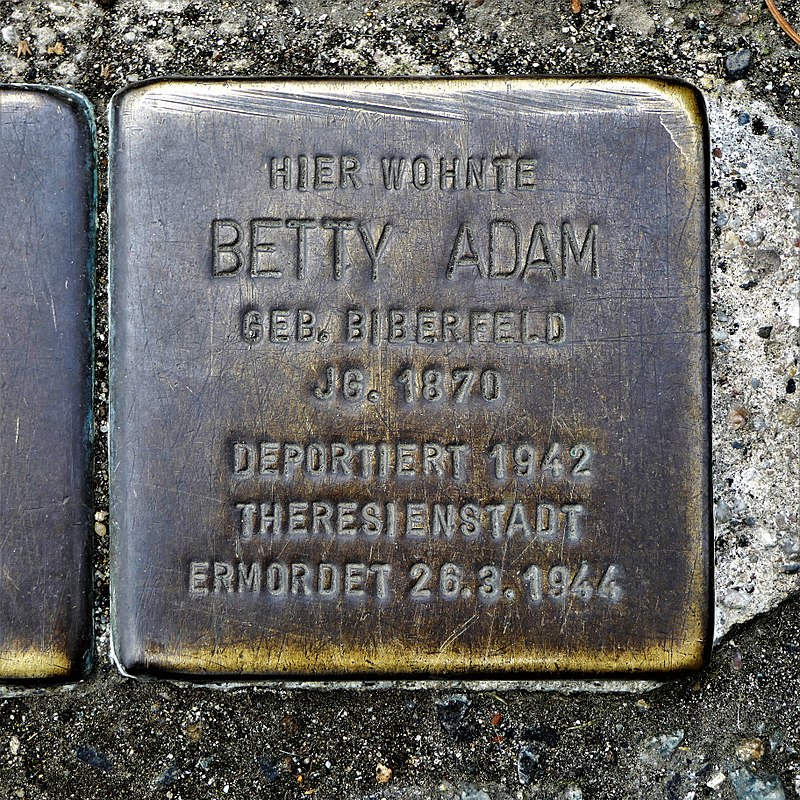 Stolperstein für Betty Adam, Külzufer 16, Zittau.JPG