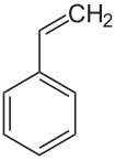 Strukturformel des Styrol