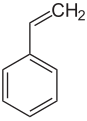 Deutsch: Struktur von Styrol English: Structure of Styrene