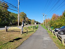 Sue Grossman Still River Greenway entrance Sue Grossman Still River Greenway sign, Torrington CT.jpg