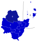 Миниатюра для Файл:Surat Thani general election results, 2023.svg