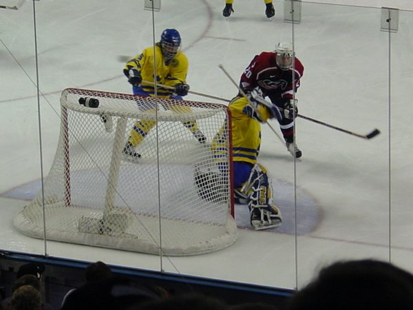 Sweden and the United States women's teams during the semifinals. The United States won, 4–0.