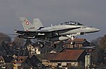 FA-18D Hornet van de Zwitserse luchtmacht