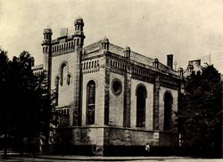 Synagoga v Pardubicích (okolo roku 1925)