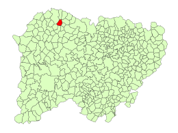 Ahigal de Villarino – Mappa