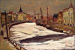 Nikolai Triik: Vinter i Tartu, med Emajõgi, 1935