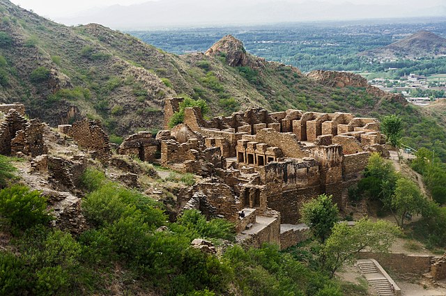 Ancient Buddhist monastery Takht-i-Bahi (a UNESCO World Heritage Site) constructed by the Indo-Parthians in Khyber Pakhtunkhwa, Pakistan.