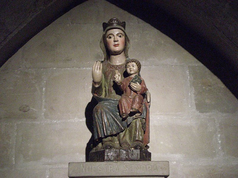 File:Talla de la Virgen . Iglesia Santa María de Palacio . Logroño, La Rioja.JPG