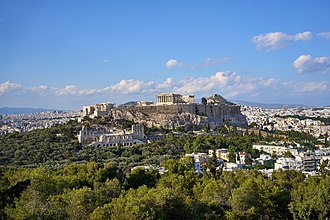 Acropolis of Athens in Athens, Greece The Acropolis of Athens on June 1, 2021.jpg