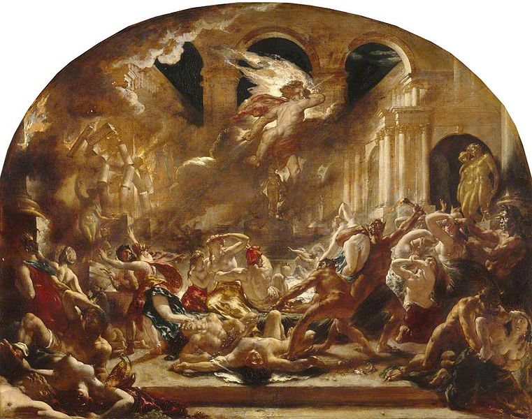 File:The Destroying Angel and Daemons of Evil Interrupting the Orgies of the Vicious and Intemperate, William Etty, 1832.jpg