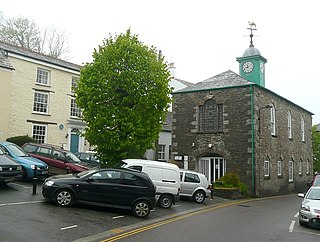 Camelford Town in Cornwall, England