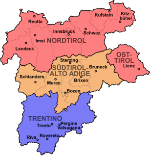 East Tyrol exclave of the State Tirol, in Austria