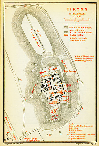 File:Tiryns after Dörpfeld - Baedeker Karl - 1894.jpg