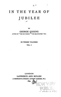 <i>In the Year of Jubilee</i> book by George Gissing