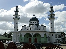 Muhammad Ali Jinnah Memorial Masjid, a Muslim masjid in Trinidad and Tobago TnT St. Joseph Mohammed Ali Jinnah Memorial Mosque.jpg