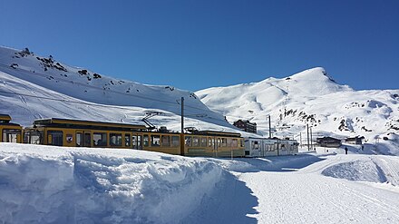 Jungfraubahn in the winter
