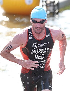 Richard Murray bei den Europameisterschaften im Triathlon im Rahmen der European Championships 2022 in München