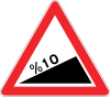 Steep ascent