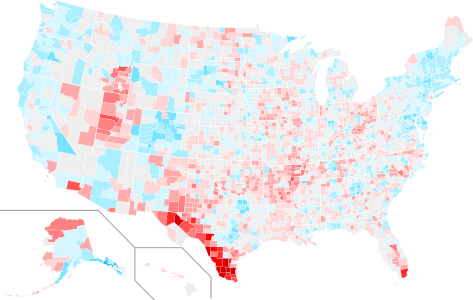 County swing od roku 2016 do roku 2020