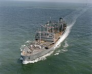 USS Mississinewa AO-144 bow 1986