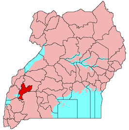 Kaart van Kamwenge