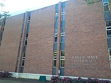 Faser Hall on the campus of the University of Mississippi. University of Mississippi Faser Hall Front.jpg