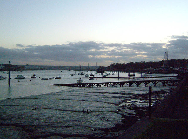 Dusk at Lower Upnor on the Medway Estuary