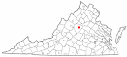 Charlottesville na mapě