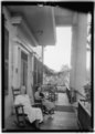 VIEW ON FRONT PORCH, TOWARD NORTH - Perkins-Spencer House, Spencer Street, Eutaw, Greene County, AL HABS ALA,32-EUTA,3-3.tif