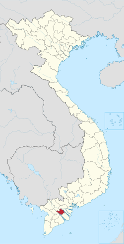 永隆省在越南的位置